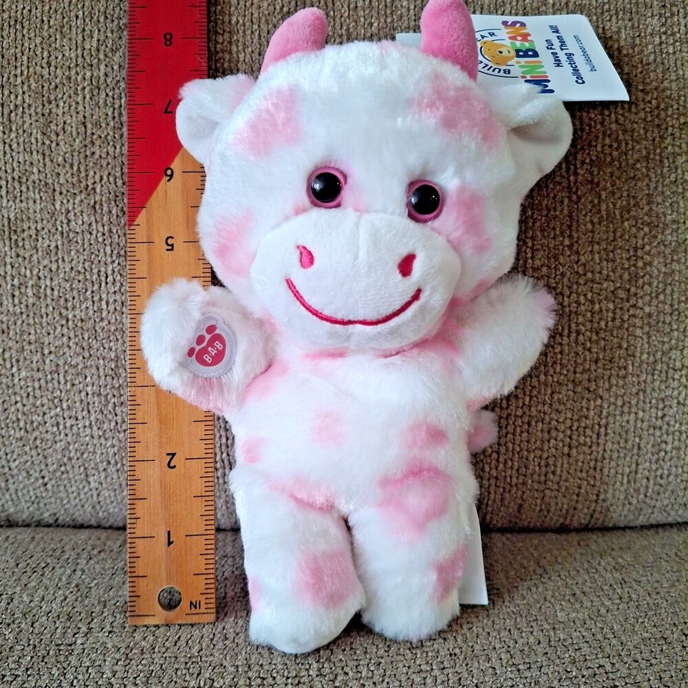Build A Bear Mini Beans Berry Sweet Cow Plush 7” NWT 2026